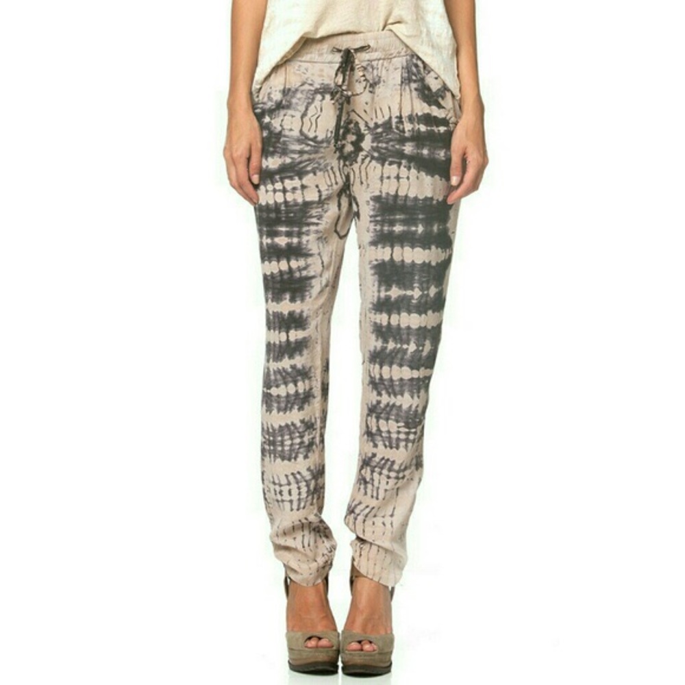 Gypsy 05 tie dye silk pants six medium
